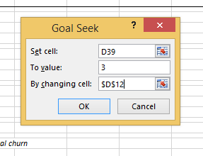 Excel Goal Seek 2